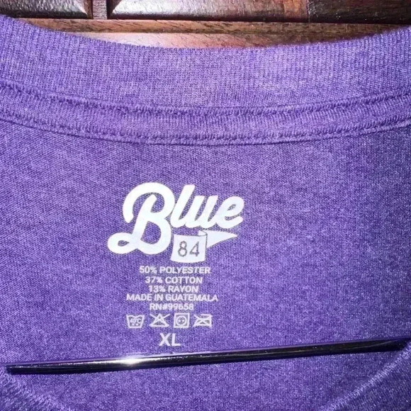 LSU Tigers Men's T-Shirt XL Purple & Yellow/has Stains in front as shown in pics - Picture 9 of 10